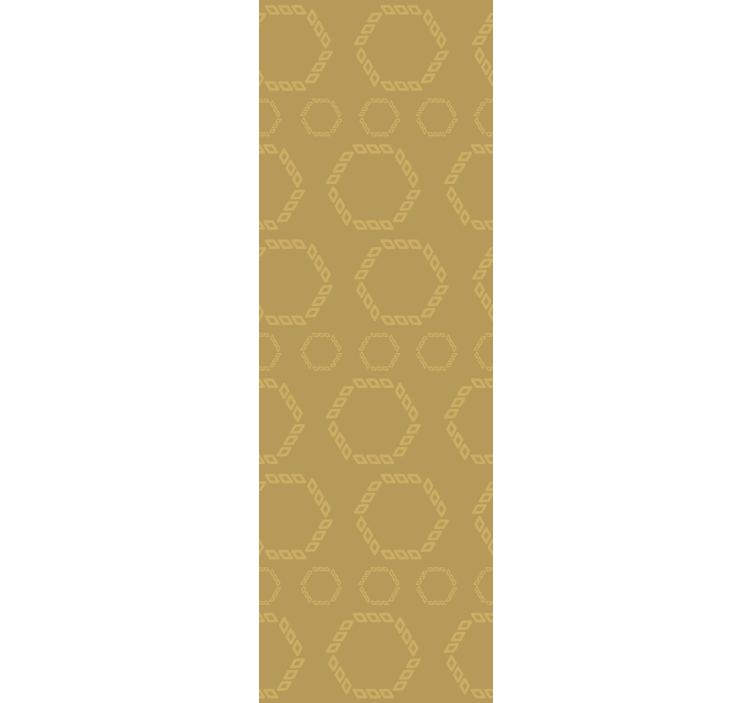 Papel de parede formas geométricas padrão hexagonal - TenStickers