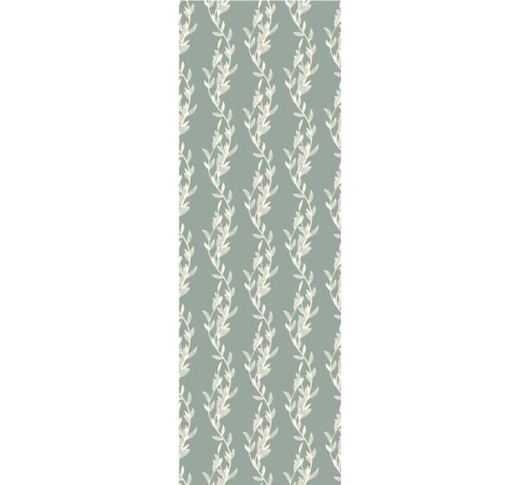 papel de parede floral desenho delicado de videira - TenStickers