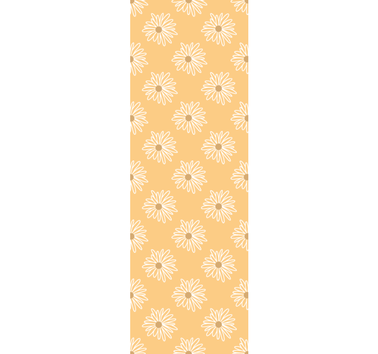 papel de parede flores flor amarela floral - TenStickers