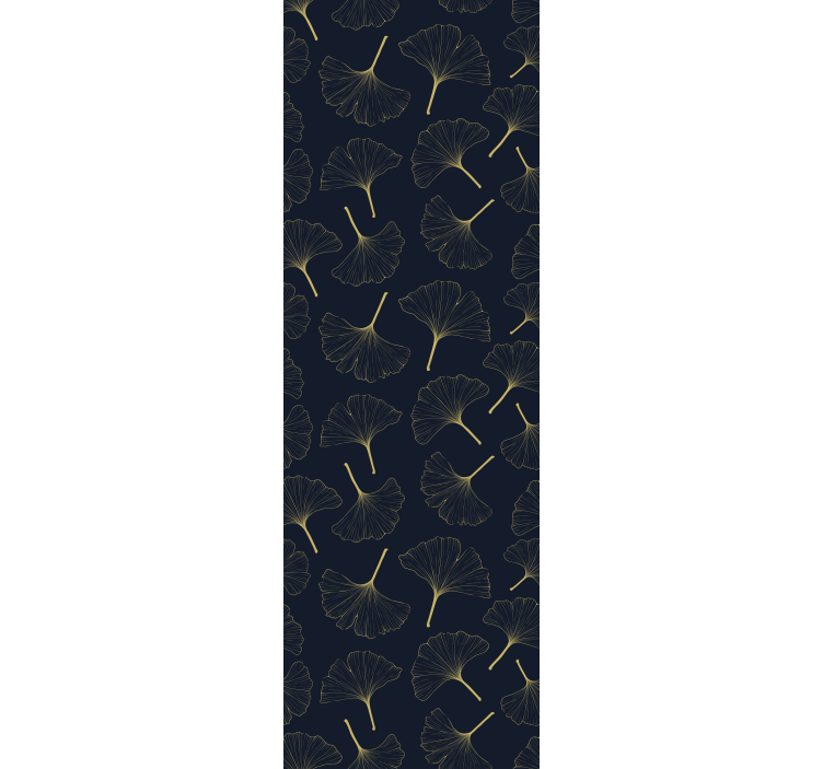 papel de parede para sala elegância da folha de ginkgo - TenStickers
