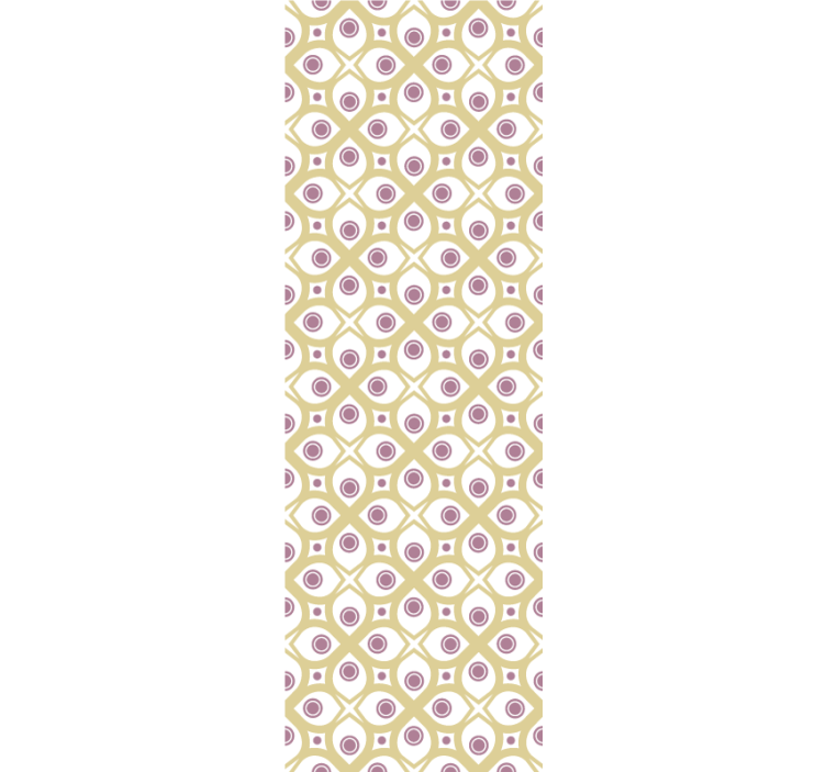 Papel de parede geométrico padrão de olho retrô - TenStickers