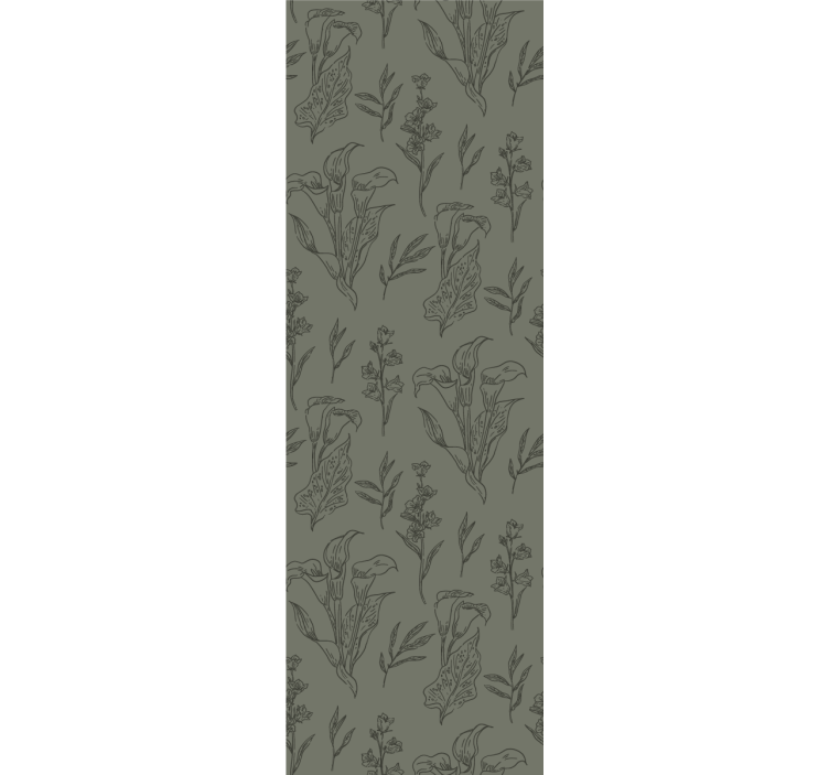 papel de parede flores elementos florais - TenStickers