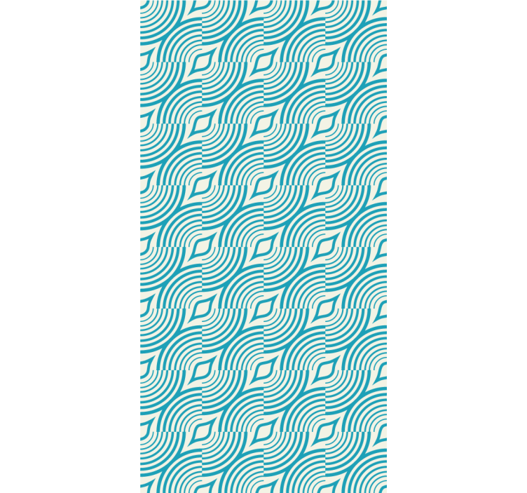 Papel de parede abstracto formas de ondas fluidas - TenStickers