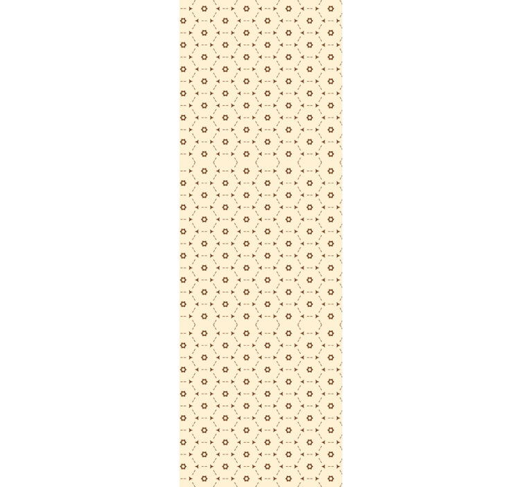 papel de parede floral acentos florais geométricos - TenStickers