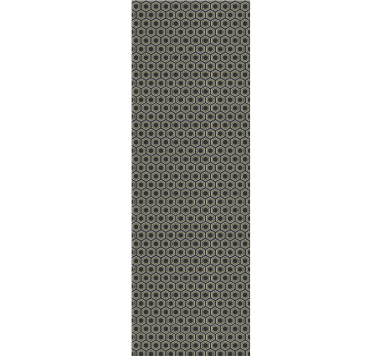 Papel de parede 3D textura hexagonal - TenStickers