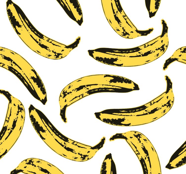 papel de parede artístico bananas de warhol - TenStickers