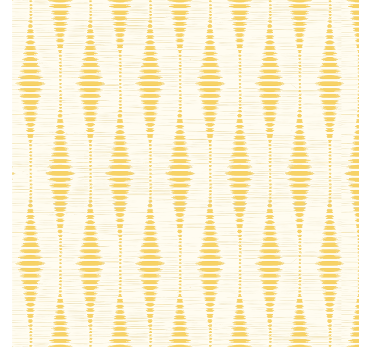 Papel de parede geométrico rabaul ikat amarelo - TenStickers