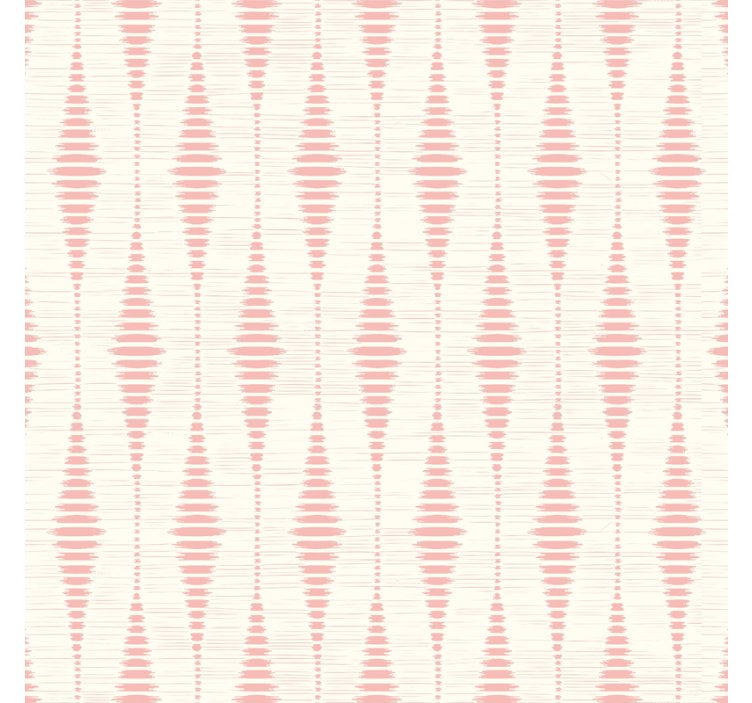 Papel de parede geométrico rabaul ikat rosa pastel - TenStickers