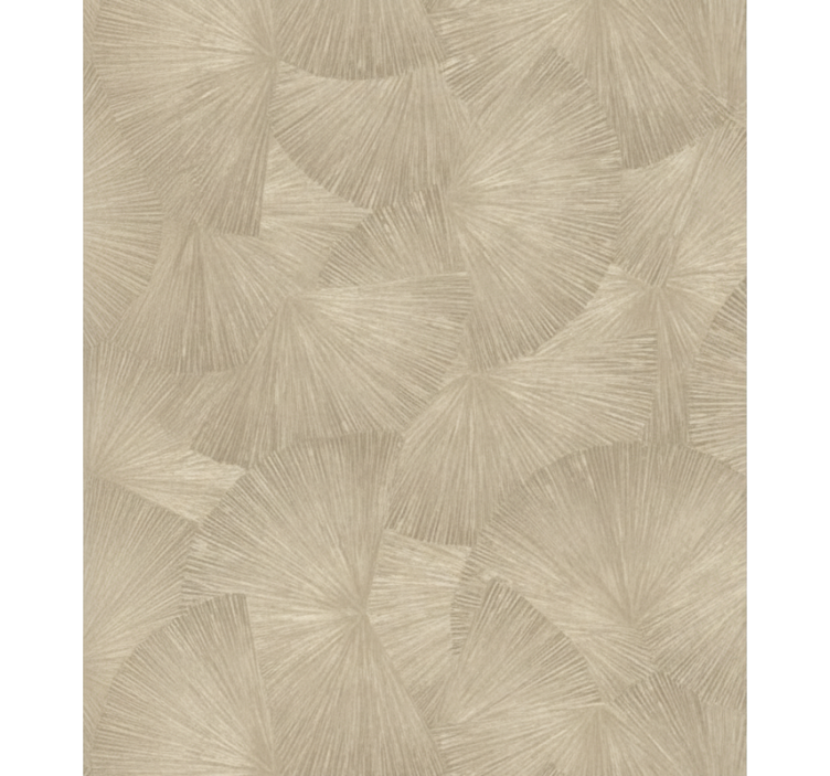 Papel de parede folhas com padrão abstrato chic tan - TenStickers