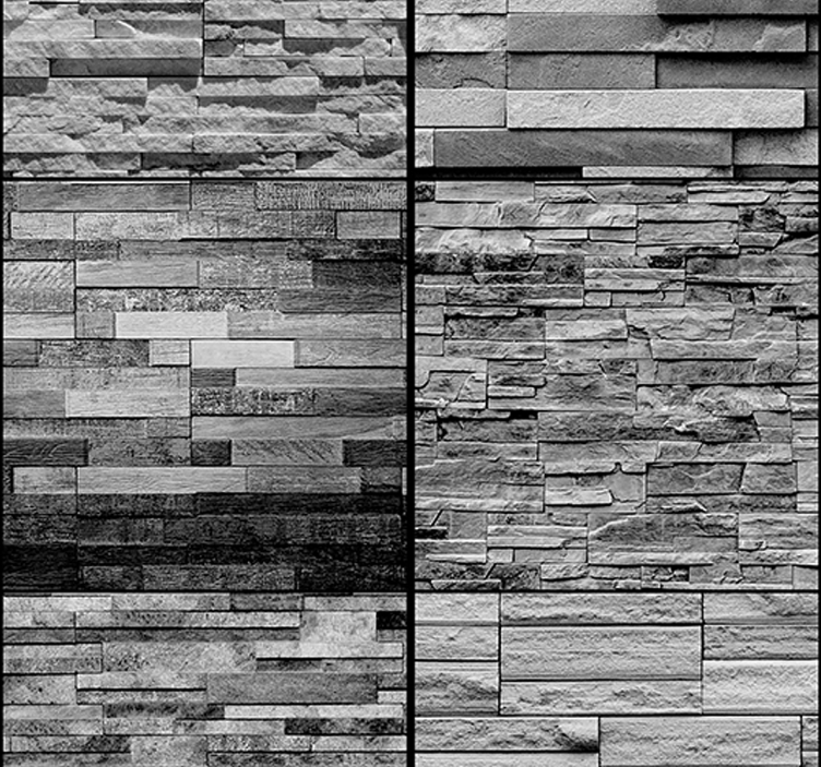 papel de parede pedra Pedras cinzentas - TenStickers