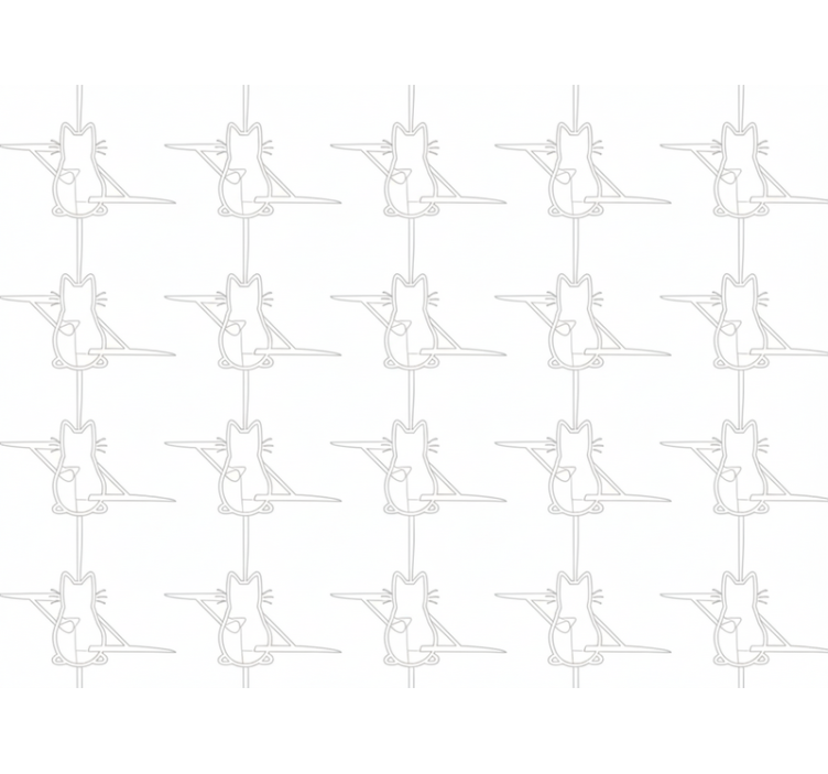 Papel de parede gatos contornados - TenStickers