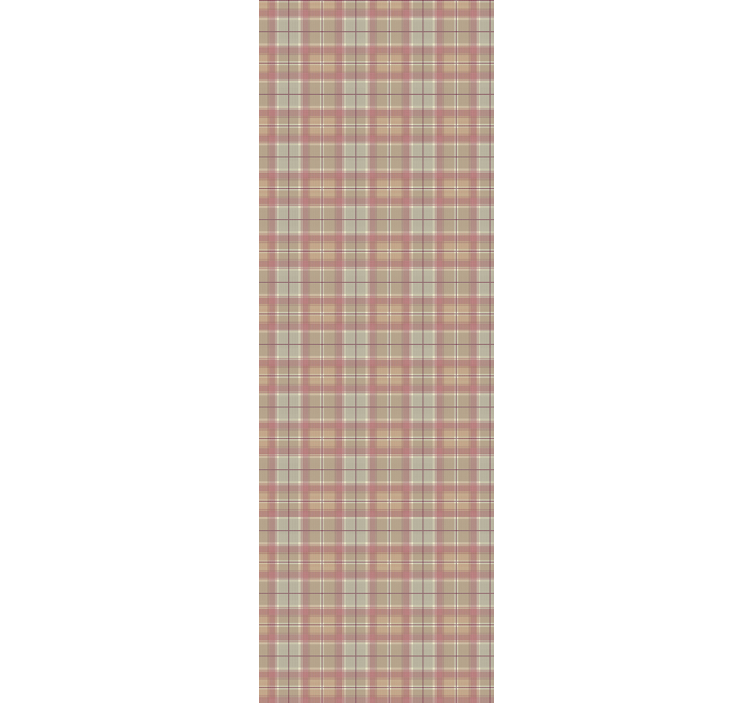 Papel de parede para sala textura tartan marrom - TenStickers