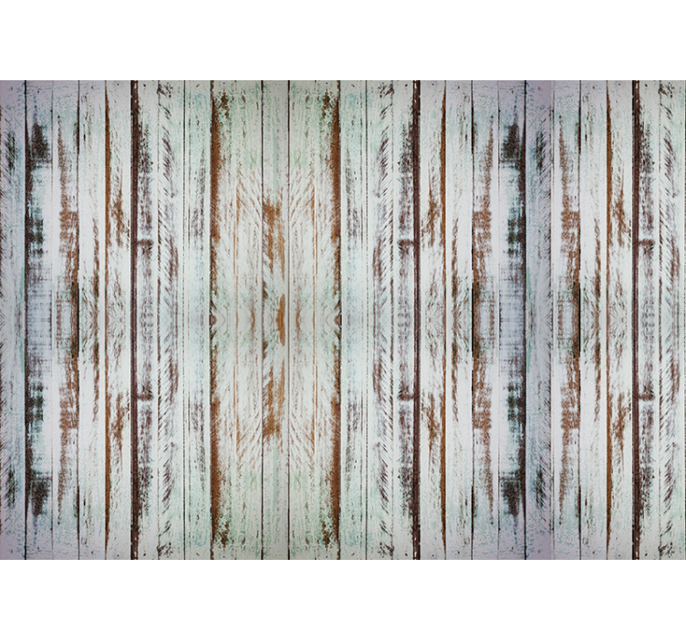 Papel de parede ornamental madeira estripada - TenStickers