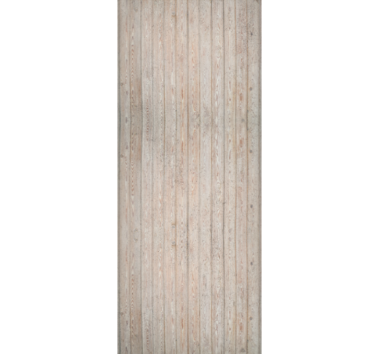 Papel de parede ornamental tábuas horizontais marrons claras - TenStickers