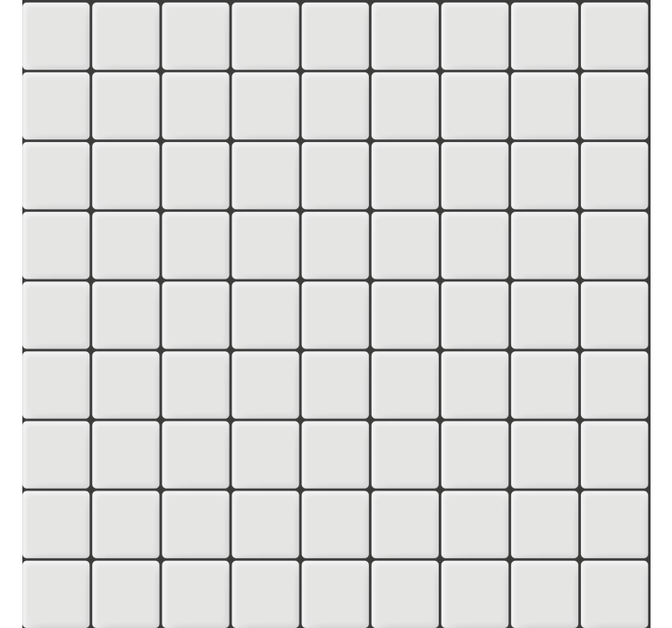 Papel de parede para sala azulejos brancos quadrados - TenStickers