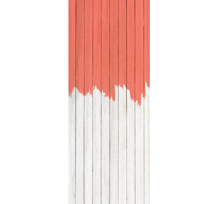 Papel de parede madeira padrão coral vivo - TenStickers