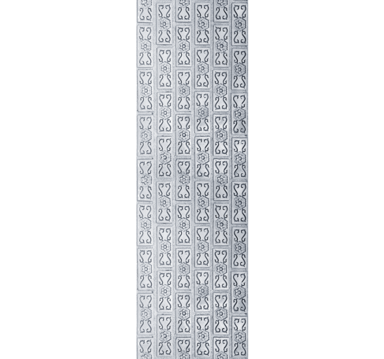 Papel de parede ornamental folhas de gesso exótico - TenStickers