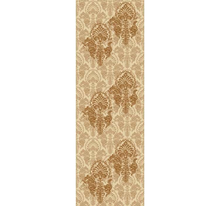 Papel de parede ornamental com padrão antigo e desbotado - TenStickers