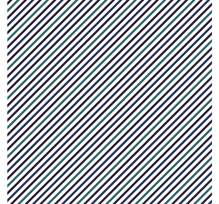 Papel de parede ornamental listras diagonais azuis - TenStickers