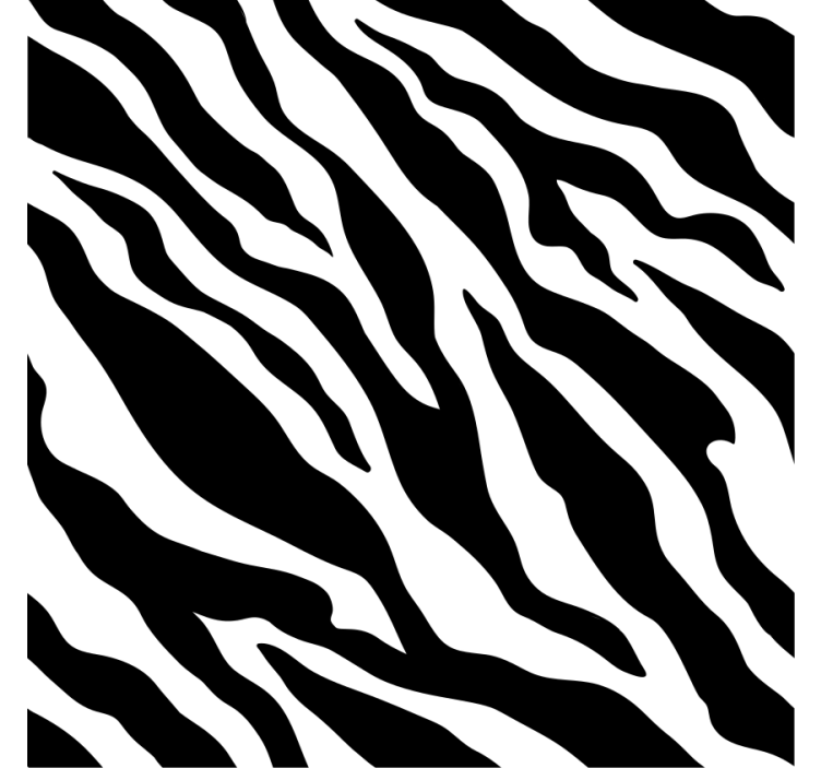 Papel de parede ornamental listras de zebra - TenStickers