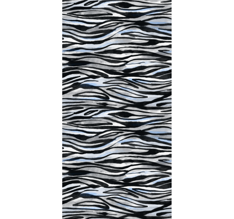 Papel de parede ornamental com padrão de zebra - TenStickers