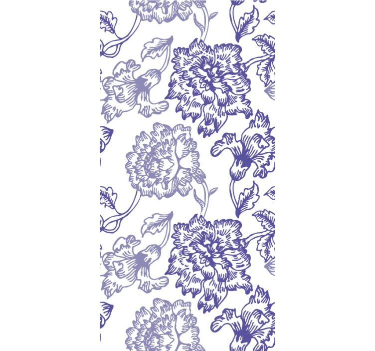 Papel de parede ornamental com padrões florais elegantes - TenStickers
