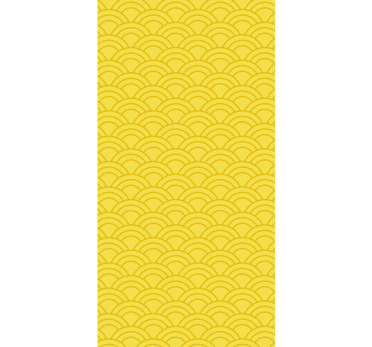 Papel de parede ornamental com motivo de ondas graciosas - TenStickers