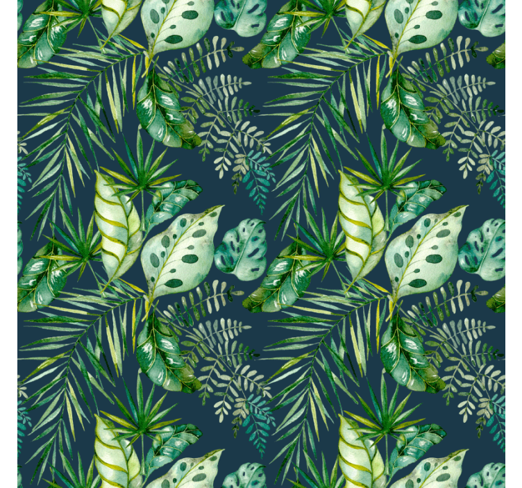 Papel de parede texturas e padrões design vegetal selva - TenStickers