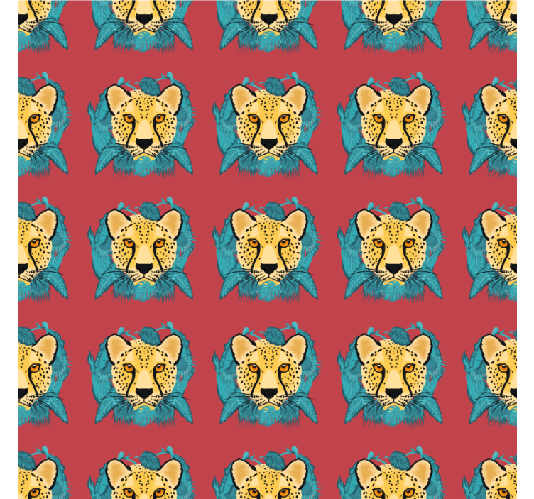 Papel de parede texturas e padrões leopardo oriental - TenStickers