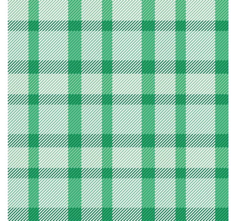 Papel de parede corredor quadrados verdes e brancos - TenStickers