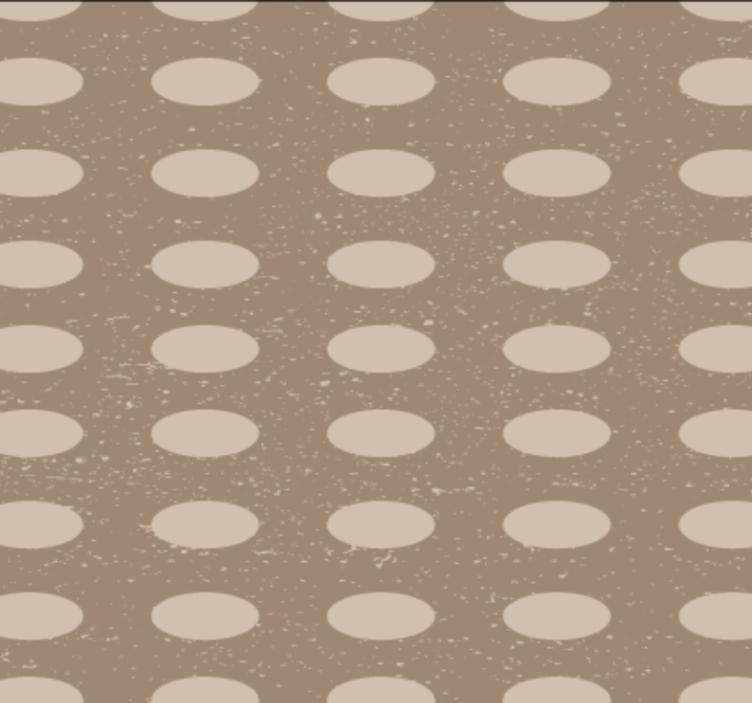 Papel de parede corredor padrão geométrico marrom círculos - TenStickers