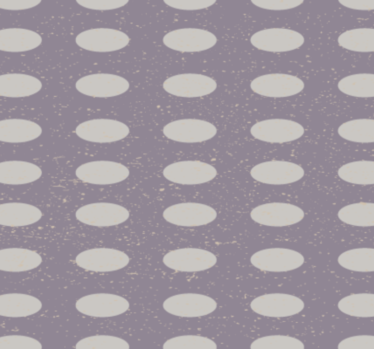 Papel de parede corredor círculos cinza e roxo geométricos - TenStickers