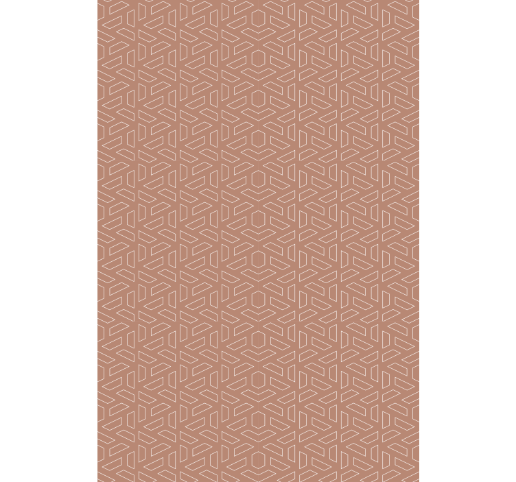 Papel de parede formas geométricas elemento marrom estiloso - TenStickers