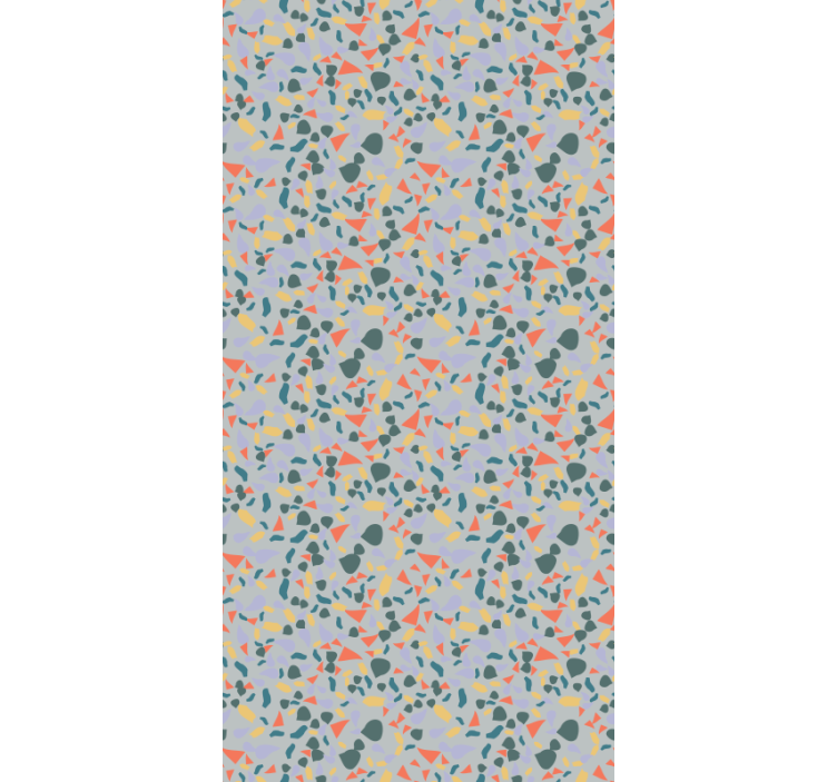 Papel de parede mármore com formas abstratas vibrantes - TenStickers