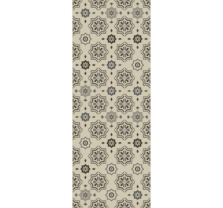 Papel de parede azulejo corredor estampado - TenStickers