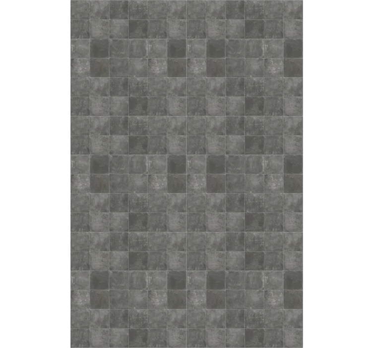 Papel de parede azulejo quadrados vintage cinza escuro - TenStickers