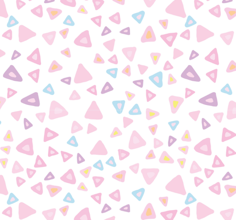 Papel de parede azulejo estilo kawaii em pastel - TenStickers