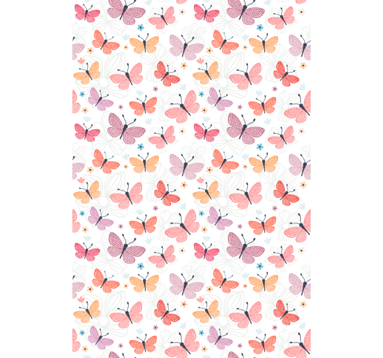 Papel de parede borboletas voando - TenStickers