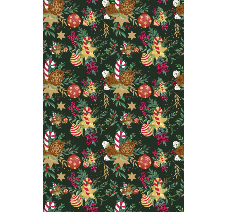 Papel de parede corredor elementos doces festivos - TenStickers