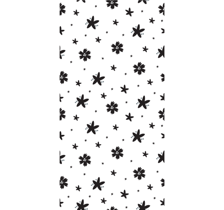 Papel de parede corredor em design preto e branco - TenStickers