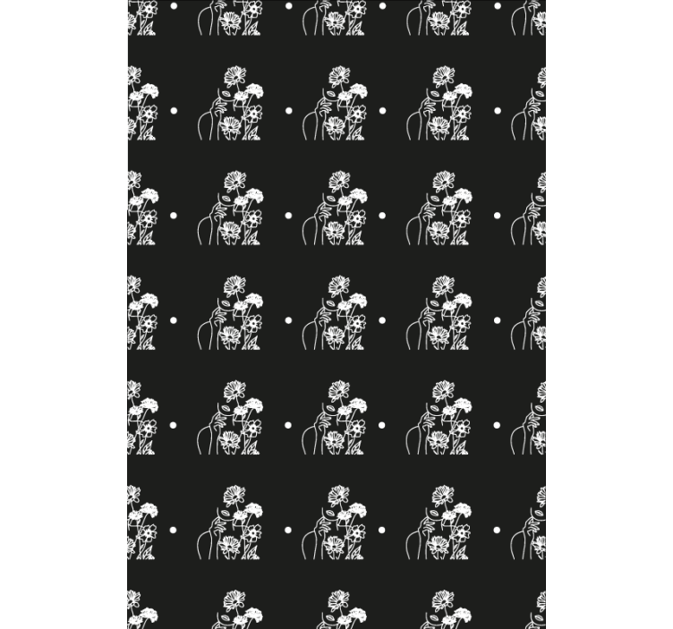 Papel de parede corredor silhueta preto e branco - TenStickers