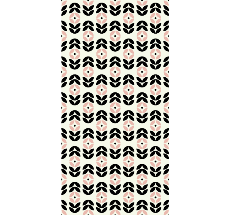 Papel de parede corredor repetição geométrica bege - TenStickers