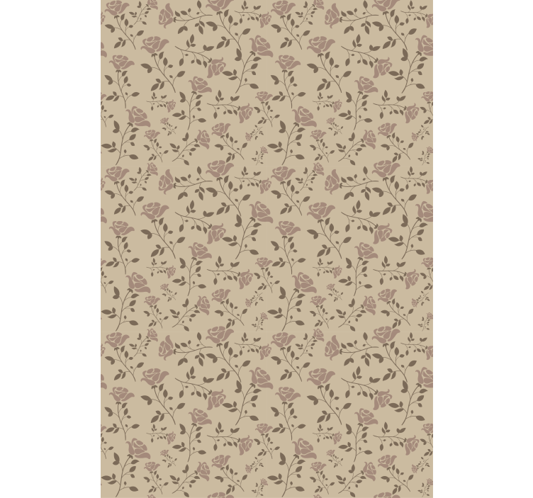 Papel de parede corredor com características botânicas sutis - TenStickers