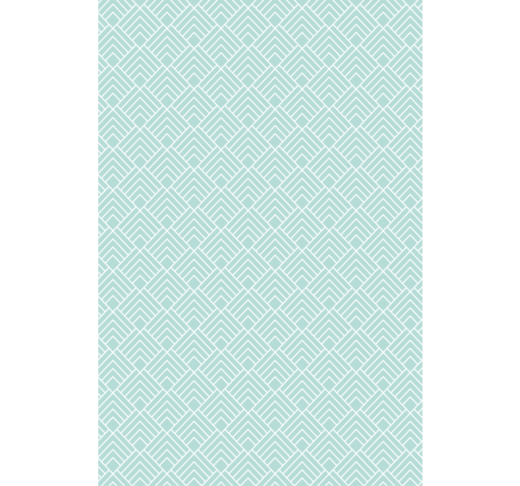 Papel de parede nórdicos com linhas zigzag azul claro - TenStickers