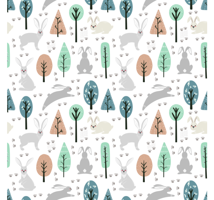 Papel de parede nórdicos fauna da floresta - TenStickers
