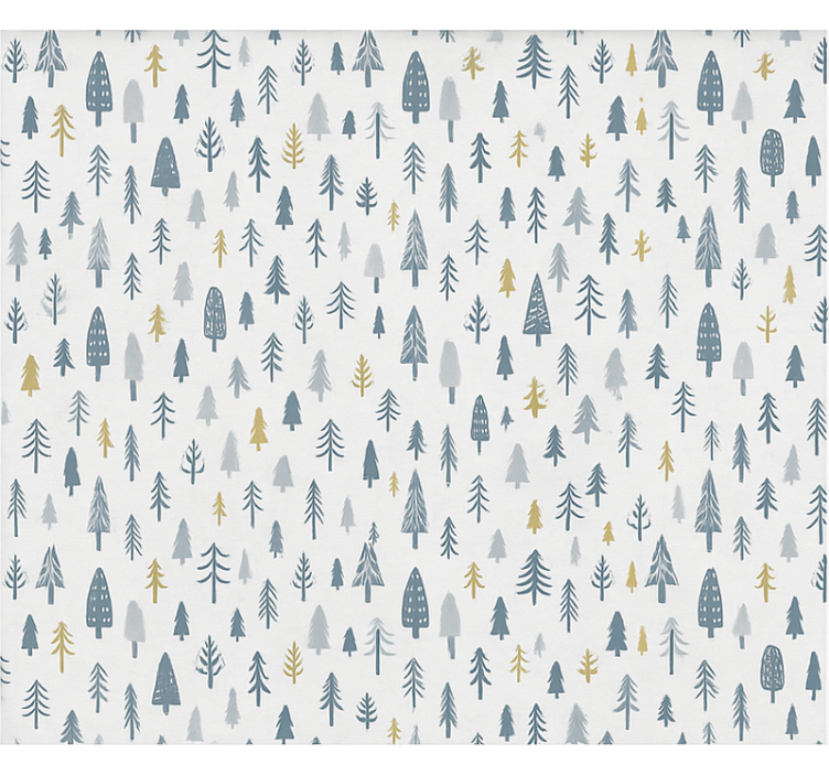 Papel de parede nórdicos cena de floresta invernal - TenStickers