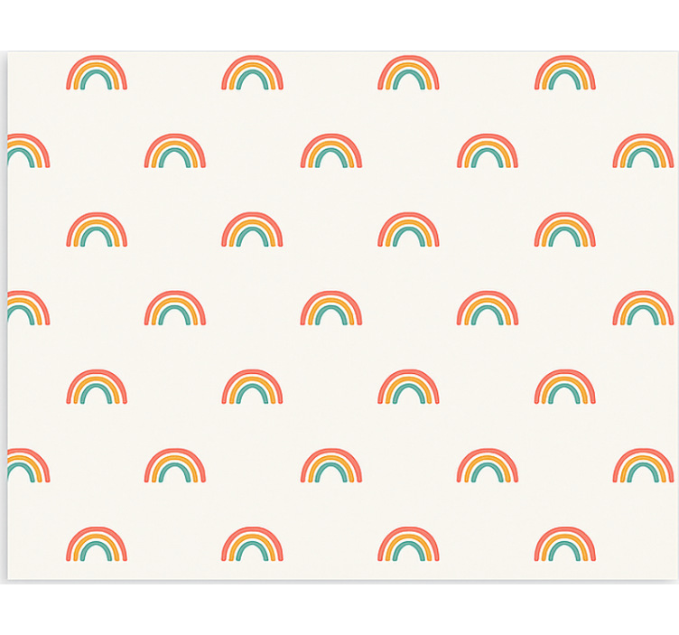 Papel de parede nórdicos arco-íris coloridos em cascata - TenStickers