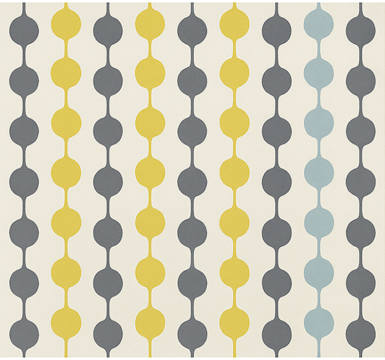 Papel de parede nórdicos com círculos coloridos suspensos - TenStickers