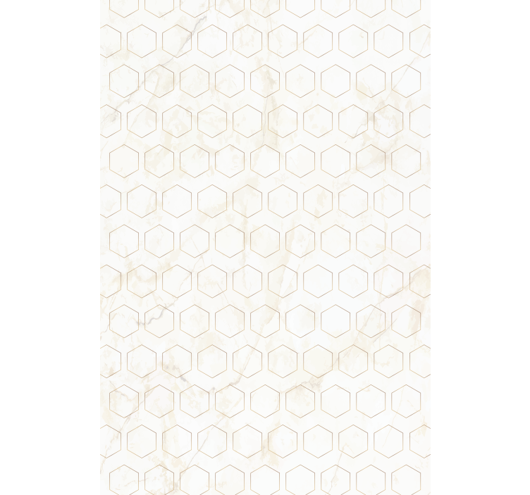 Papel de parede texturas e padrões padrão hexagonal - TenStickers