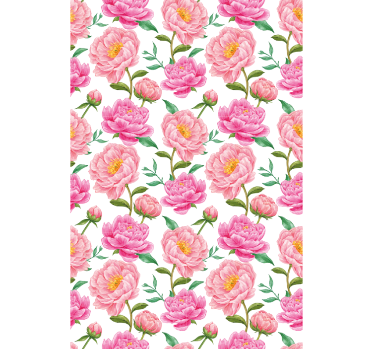 Papel de parede clássico flor rosa - TenStickers